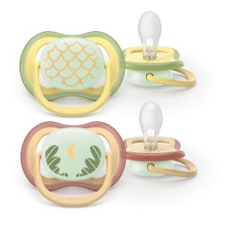 Set 2 Suzete Philips-Avent Ultra Air SCF376/27 fara BPA 0-6luni Verde Fistic