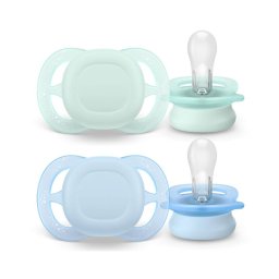 Set 2 Suzete Philips-Avent Ultrastart SCF075/12 0-2luni Verde / Albastru