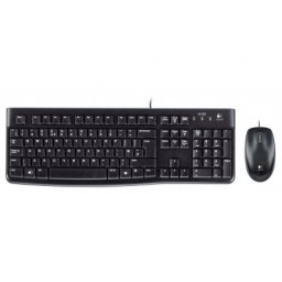 Kit Tastatura si Mouse Logitech MK120 cu Fir USB 1000dpi Negru