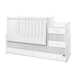 Pat Transformabil Lorelli Maxi Plus 70x160CM Trio White Milky Green