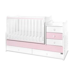 Pat Transformabil Lorelli Maxi Plus 70x160CM Trio White Orchid Pink