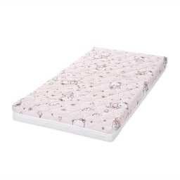 Saltea Patut Lorelli Havana Model Ballerina Bear 60x120x10CM Cocos si Spuma Elastica Roz