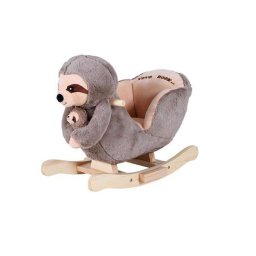 Balansoar pentru Copii Knorr Toys KNR 40396 Lenesul Luis Cadru Lemn pana la 30KG 18 Luni+ Maro
