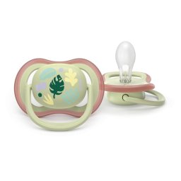 Set 2 Suzete Philips-Avent Ultra Air SCF087/17 BPA 6-18luni Fistic/Roz
