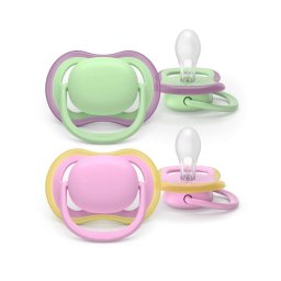 Set 2 Suzete Philips-Avent Ultra Air SCF087/12 fara BPA 6-18luni Mov/Roz