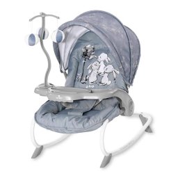 Fotoliu Balansoar Lorelli Dream Time Silver Blue Rabbits 0 Luni+ Maxim 9KG Albastru