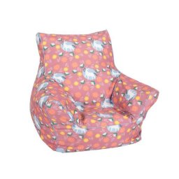 Fotoliu pentru Copii Knorr Toys Unicorn Umplutura Bilute din Polistiren Husa din Bumbac Detasabila si Lavabila 40x50x43CM 18 Luni+ Roz