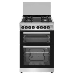 Aragaz Mixt Studio Casa 4 Arzatoare Gaz 2 Cuptoare: Cuptor Electric + Cuptor Gaz 60x60cm VIVA DUETTO 60/60 Aprindere Electrica Inox/ Sticla Negru