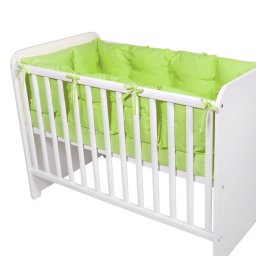 Set Protectii Laterale Lorelli pentru Pat 60x120CM 4 Piese Bumbac Ranforce Verde
