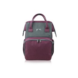Rucsac Accesorii Bebelusi Lorelli Tina cu Multiple Compartimente Roz/Gri