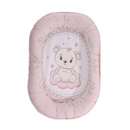 Baby Nest Lorelli Little Bear 92x58CM Bumbac Ranforce Roz