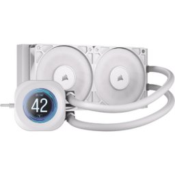 Cooler Procesor Corsair NAUTILUS 240 RS LCD AIO 240mm IPS PWM Zero RPM Intel/ AMD Alb