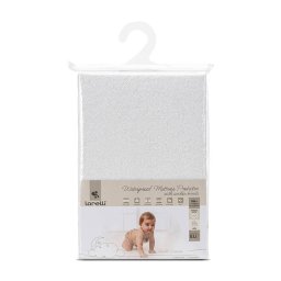 Husa Impermeabila Lorelli Protectie Saltea 60x120CM Prindere cu Elastic Bumbac 100% Alb