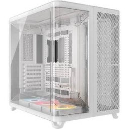 Carcasa Corsair AIR 5400 RS-R ARGB Triple Chamber Panoramic Glass Mid-Tower Alb
