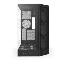 Carcasa NZXT H9 Flow RGB+ 2025 Dual-Chamber Mid-Tower Control Hub Negru