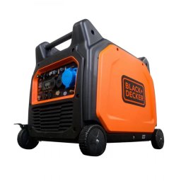 Generator Curent Electric Black+Decker BXGNI6500E 6000W 230V 2xSchuko 1xUsb 1x12 V 8.5l Benzina Negru