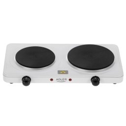 Plita Electrica Adler 2 Arzatoare 2500W Otel Alb