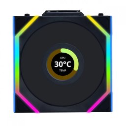Ventilator Lian Li UNI FAN SL Wireless LCD ARGB PWM Reverse Blade 120mm Negru