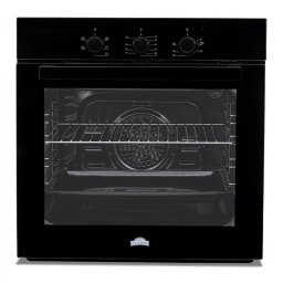 Cuptor Electric Incorporabil Nuova Cucina 60Cm 6 Functii Curatare Catalitica Clasa A 60L Sticla Negru