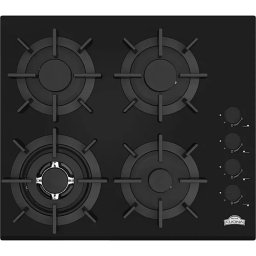 Plita Incorporabila Nuova Cucina Gaz 60cm 4 Arzatoare Wok Sticla Negru