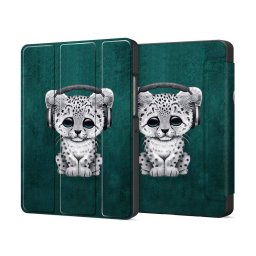 Husa tableta TECH-PROTECT SmartCas compatibila cu Samsung Galaxy Tab A9 / A11 (X110 / X115 / X133 / X135) 8.7 inch, Sad Cat