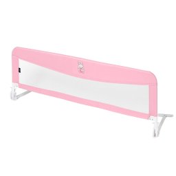 Bariera Protectie Laterala pentru Pat Juju Safe Sleep Rabatabila 150CM Hunny Bunny Roz