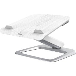 Stand pentru Laptop FELLOWES Hana 8064401 Maxim 19Inch Inaltime Ajustabila 2 Porturi USB Sarcina 4.5KG Alb/Gri