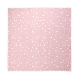 Scutece Lorelli Scutec pled muselina, 80 x 80 cm, Rose with Stars