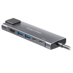 ADAPTOR HUB USB TIP C HDMI/2X USB3.0/2X USB TIP Generic C/RJ45