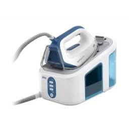 Statie de Calcat Braun CareStyle 3 Pro IS3157BL 2400W 460g/min 2l Talpa Eloxal Alb-Albastru