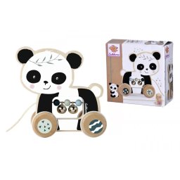 Jucarie de Tras Simba Eichhorn Urs Panda Lemn 15cm 1+Ani