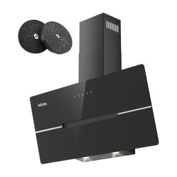 Hota Decorativa IsEasy TV52A90D4-CC-I2 3 Trepte de Putere Touch Control Clasa A++ 90CM Negru