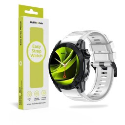 Accesoriu smartwatch Mobile Origin Easy Strap Silicone compatibila cu ceasurile Garmin, 22mm, Alb