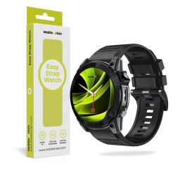 Accesoriu smartwatch Mobile Origin Easy Strap Silicone compatibila cu ceasurile Garmin, 22mm, Negru