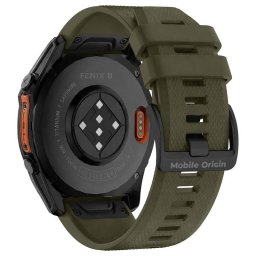 Accesoriu smartwatch Mobile Origin Easy Strap compatibila cu ceasurile Garmin, 20mm, Dark Green