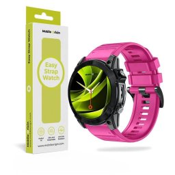 Accesoriu smartwatch Mobile Origin Easy Strap Silicone compatibila cu ceasurile Garmin, 22mm, Roz