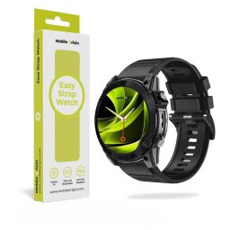 Accesoriu smartwatch Mobile Origin Easy Strap Silicone compatibila cu ceasurile Garmin, 20mm, Negru