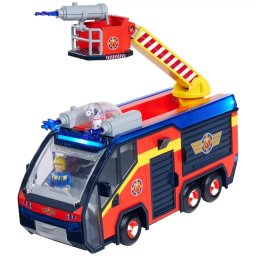 Masina de Pompieri Simba Fireman Sam Jupiter cu Lumini Sunete si Figurine 3+ Ani