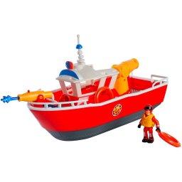 Barca Simba Fireman Sam Titan Fireboat 32 Cm Cu Figurina Si Accesorii Multicolor
