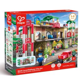 Jucarie Din Lemn HAPE Tren Pe 3 Nivele (58 Piese) Copii Varsta 3 Ani+6 Ani+8 Ani+ Multicolor