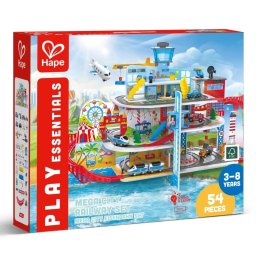 Jucarie Din Lemn HAPE Tren Mega City (55 Piese) Copii Varsta 3 Ani+6 Ani+8 Ani+ Multicolor