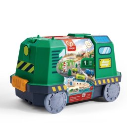 Jucarie Din Lemn HAPE Tren In Cutie Tip Locomotiva Copii Varsta 3 ani+6 ani+8 ani+ Multicolor