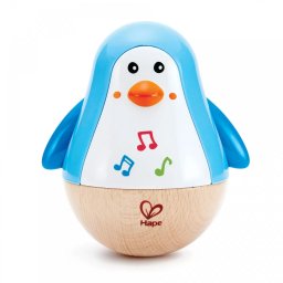 Jucarie din Lemn HAPE Familia De Pinguini Hopa Mitica Copii Varsta 1 an+ 6 luni+ Multicolor