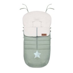 Sac de Iarna pentru Carucior Jane Nest Universal 95x46CM Material Interior din Fleece Verde