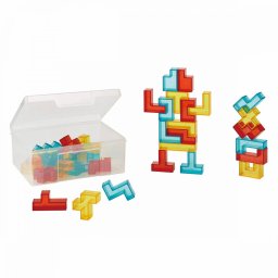 Puzzle Pentonimo Edx Education Forme 3D Si Carduri Cu Activitati Copii Varsta 2-9 Ani Multicolor