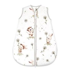 Sac de Dormit MimiNu pentru Bebelusi de Iarna Bumbac Certificat Oeko Tex Standard 100 cu Fermoar 70cm 3-12luni 2.5 Tog Cats Multicolor