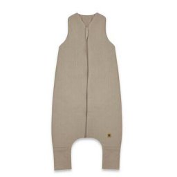 Sac de Dormit MimiNu Premium cu Picioruse cu Fermoar Bumbac Interlock Certificat Oeko Tex Standard 100 2-6ani Soft Mocha