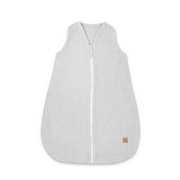 Sac de Dormit Qmini cu Fermoar de Iarna Muselina Dubla Material Certificat Oeko Tex Standard 100 70cm 0-6luni Gri