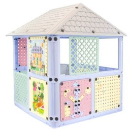 Casuta de Joaca pentru Exterior Mochtoys Smart House 115 x 106 x 128CM Varsta 3 Ani+ Pastel
