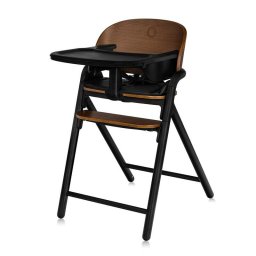 Scaun de Masa Multifunctional Lionelo Celia Evolutiv de la 6 Luni la Adult Lemn de Fag Reglabil pe Inaltime Sezut Ergonomic Suport de Picioare Reglabil Greutate Maxima 90KG Negru